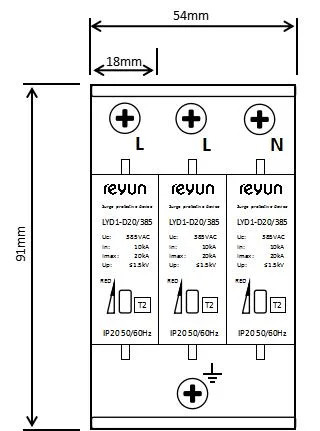 Lyd1-D Surge Protector for Low-Voltage AC Power Distribution System