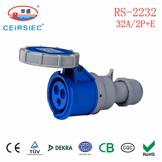 32A 3p フレームソケット工業用ソケット電気ソケット欧州標準ソケットパネルマウントソケットエンクロージャ用