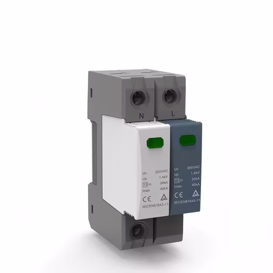 OEM 1p 2p 3p 4 極 230V 220V 375V 380 電圧サージ保護デバイス AC SPD 最大 150ka