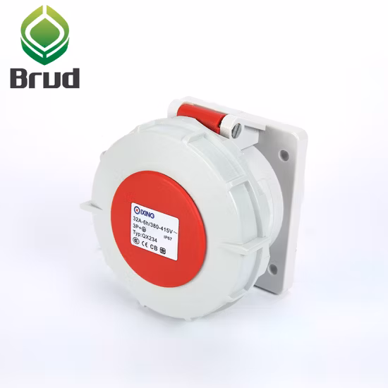 IP67 産業用埋め込み型電気オスソケット (QX234)