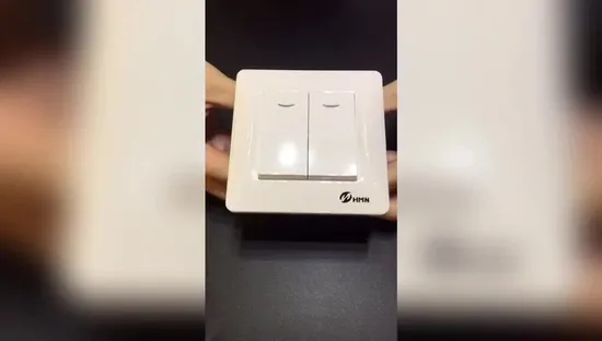 カスタマイズされた壁 2 ギャング 2 ウェイ電力ライト スイッチ (インジケーター付き)